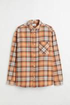 H & M - Relaxed Fit Twill Shirt - Orange