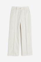 H & M - Dressy Linen-blend Pants - Beige