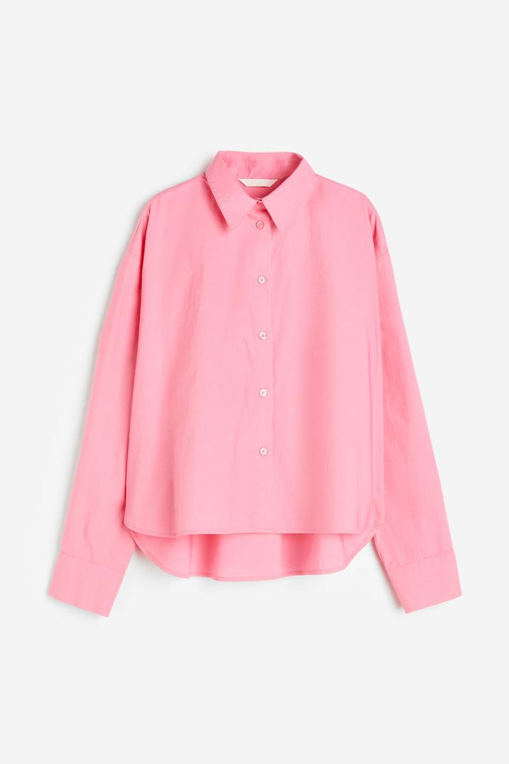 H & M - Oversized Shirt - Pink