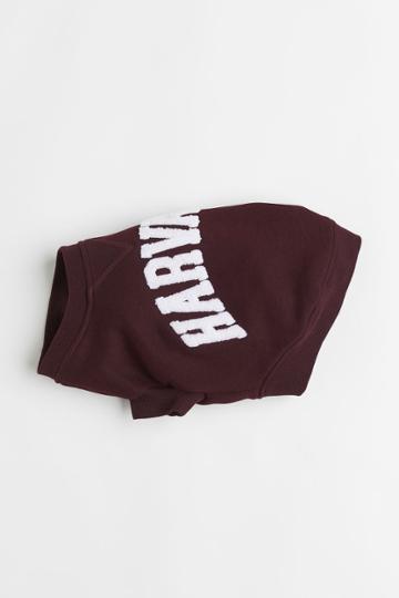 H & M - Embroidery-detail Dog Sweatshirt - Red