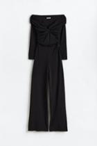 H & M - Off-the-shoulder Jumpsuit - Black