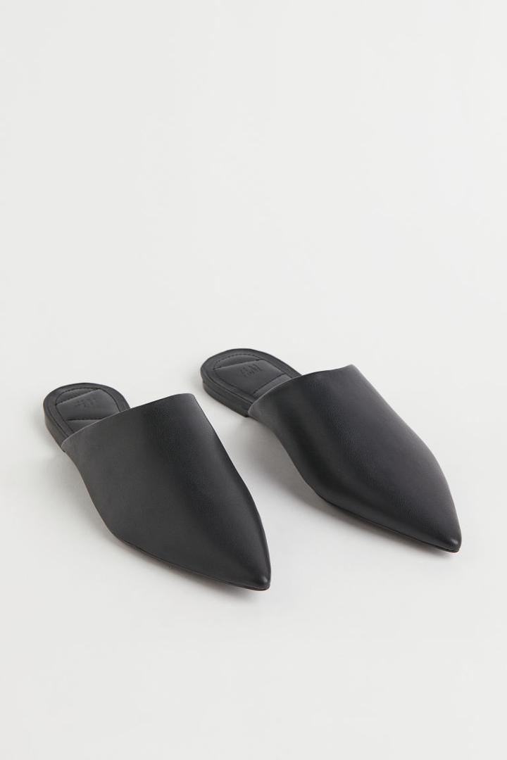 H & M - Pointed Mules - Black