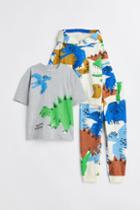 H & M - 3-piece Printed Set - Orange