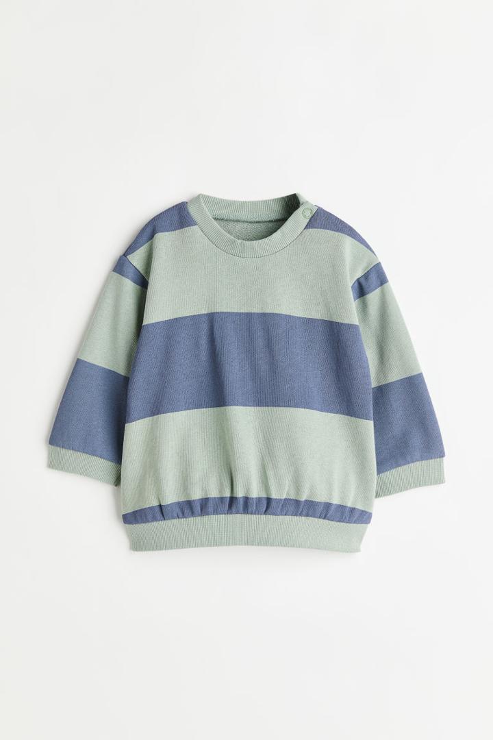H & M - Cotton Sweatshirt - Green