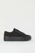 H & M - Platform Sneakers - Black