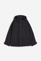 H & M - Hooded Shell Jacket - Black