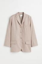 H & M - Single-breasted Jacket - Beige