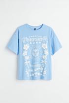 H & M - H & M+ Printed T-shirt - Blue