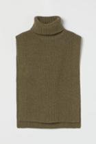 H & M - Knit Turtleneck Collar - Green