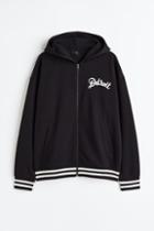 H & M - Oversized Fit Hooded Jacket - Black