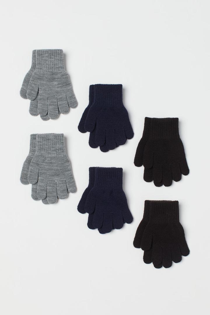 H & M - 6-pack Gloves - Blue