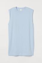 H & M - Sleeveless Jersey Dress - Blue
