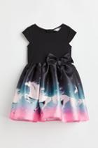 H & M - Flared-skirt Dress - Black