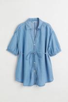 H & M - Mama Puff-sleeved Blouse - Blue