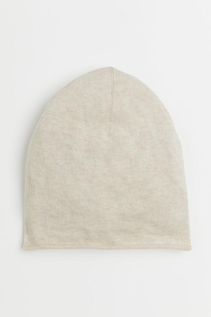 H & M - Silk-blend Hat - Beige