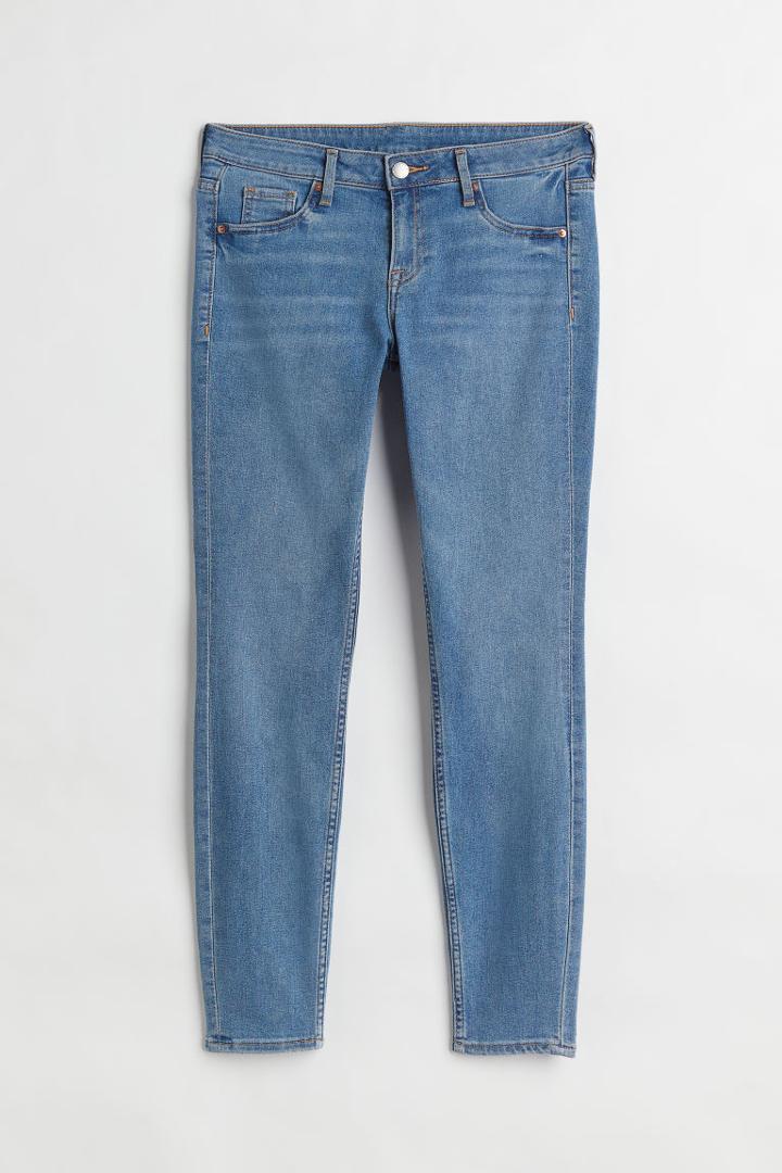 H & M - Low Ankle Jeggings - Blue
