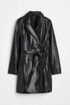 H & M - Trench Coat - Black