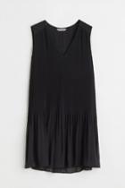 H & M - Pleated Dress - Black