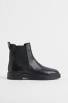 H & M - Leather Chelsea Boots - Black