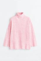 H & M - Turtleneck Sweater - Pink