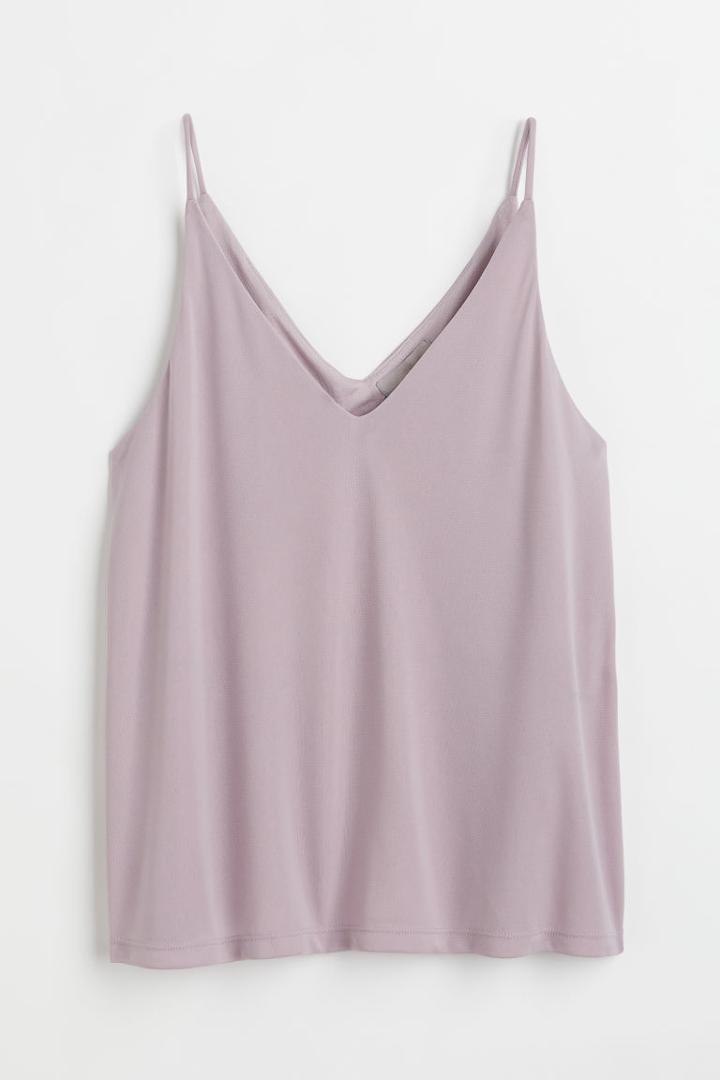 H & M - V-neck Camisole Top - Purple