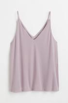 H & M - V-neck Camisole Top - Purple