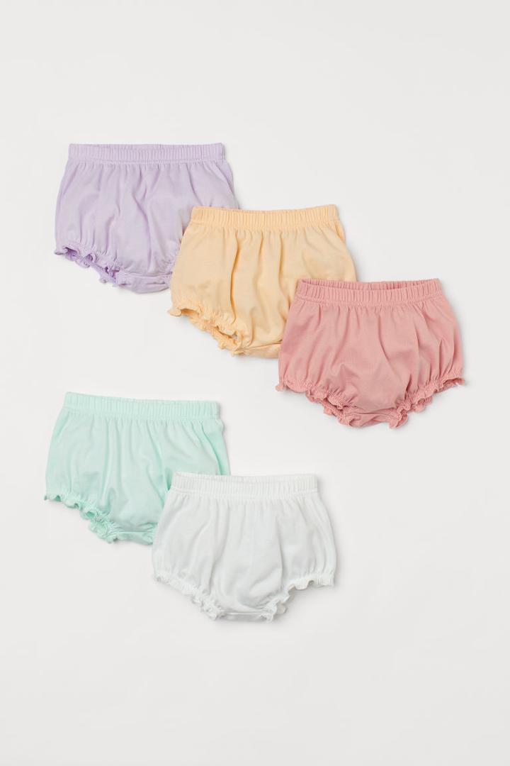 H & M - 5-pack Puff Pants - Purple