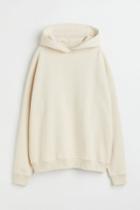 H & M - Cotton Hoodie - Beige