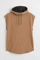 H & M - Relaxed Fit Sports Hoodie - Beige