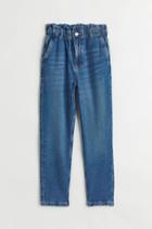 H & M - Comfort Stretch Relaxed Fit High Jeans - Blue