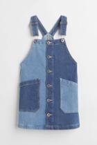 H & M - Cotton Denim Overall Dress - Blue