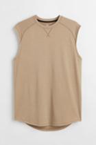 H & M - Loose Fit Sports Tank Top - Beige