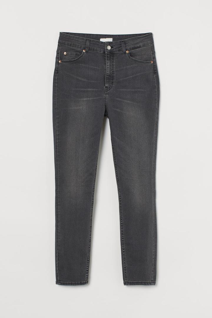 H & M - H & M+ Skinny High Jeans - Gray