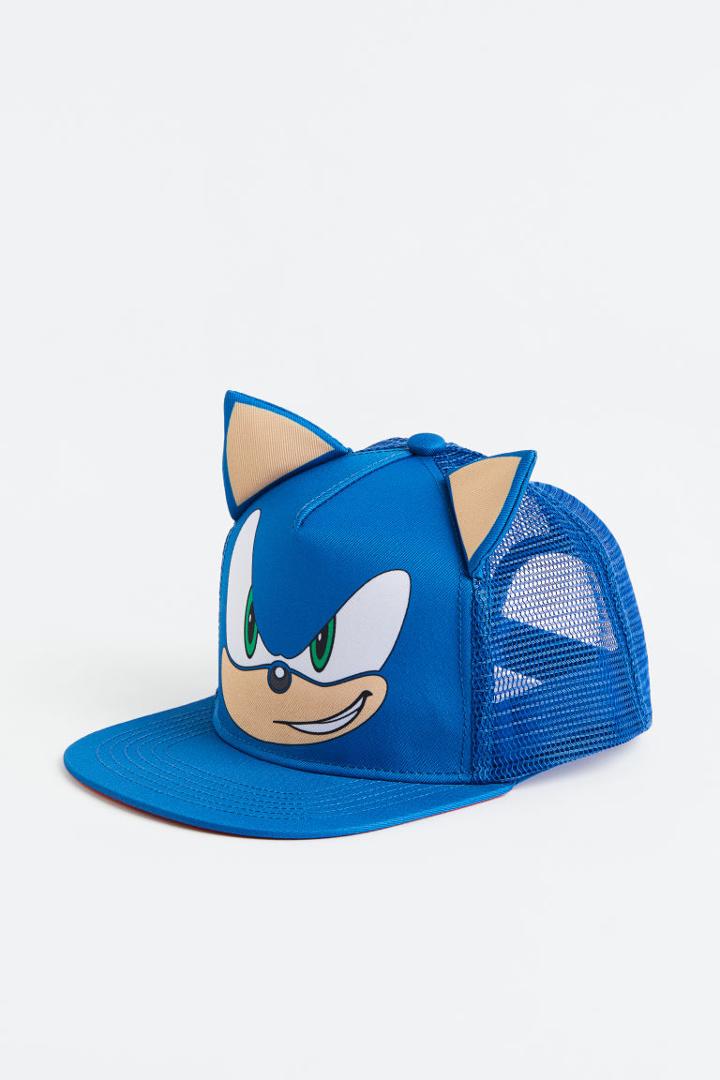 H & M - Motif-detail Cap - Blue