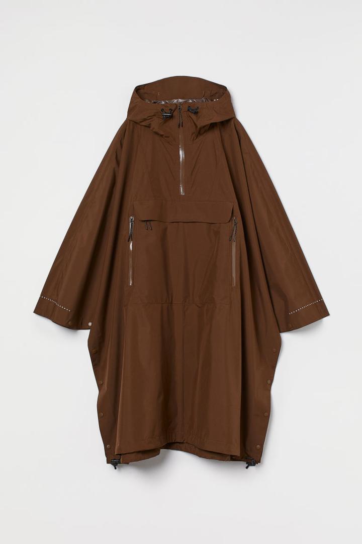 H & M - Fold-up Rain Cape - Brown