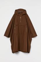 H & M - Fold-up Rain Cape - Brown