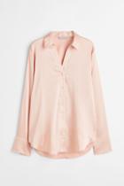 H & M - V-neck Blouse - Orange