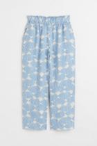 H & M - Ankle-length Linen Pants - Blue