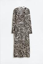 H & M - Drawstring-detail Bodycon Dress - Black