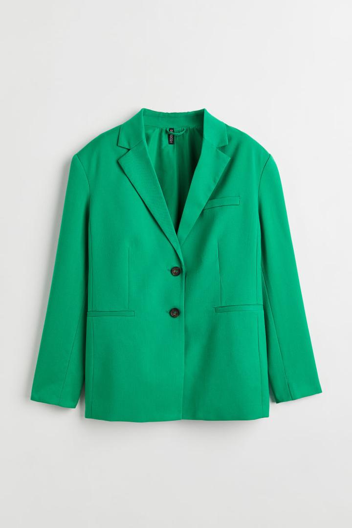 H & M - Single-breasted Jacket - Green