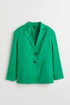 H & M - Single-breasted Jacket - Green
