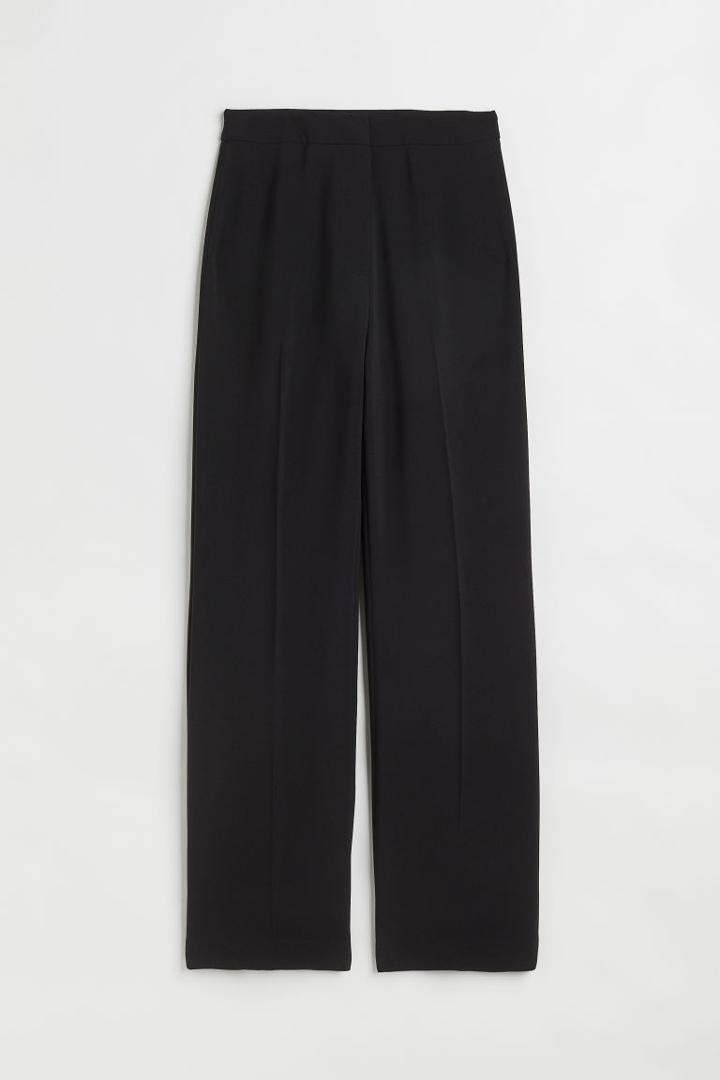 H & M - Wide-cut Pants - Black