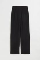 H & M - Wide-cut Pants - Black