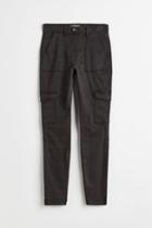 H & M - Skinny Cargo Pants - Black
