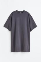 H & M - Oversized T-shirt Dress - Gray