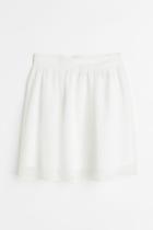H & M - Crped Skirt - White