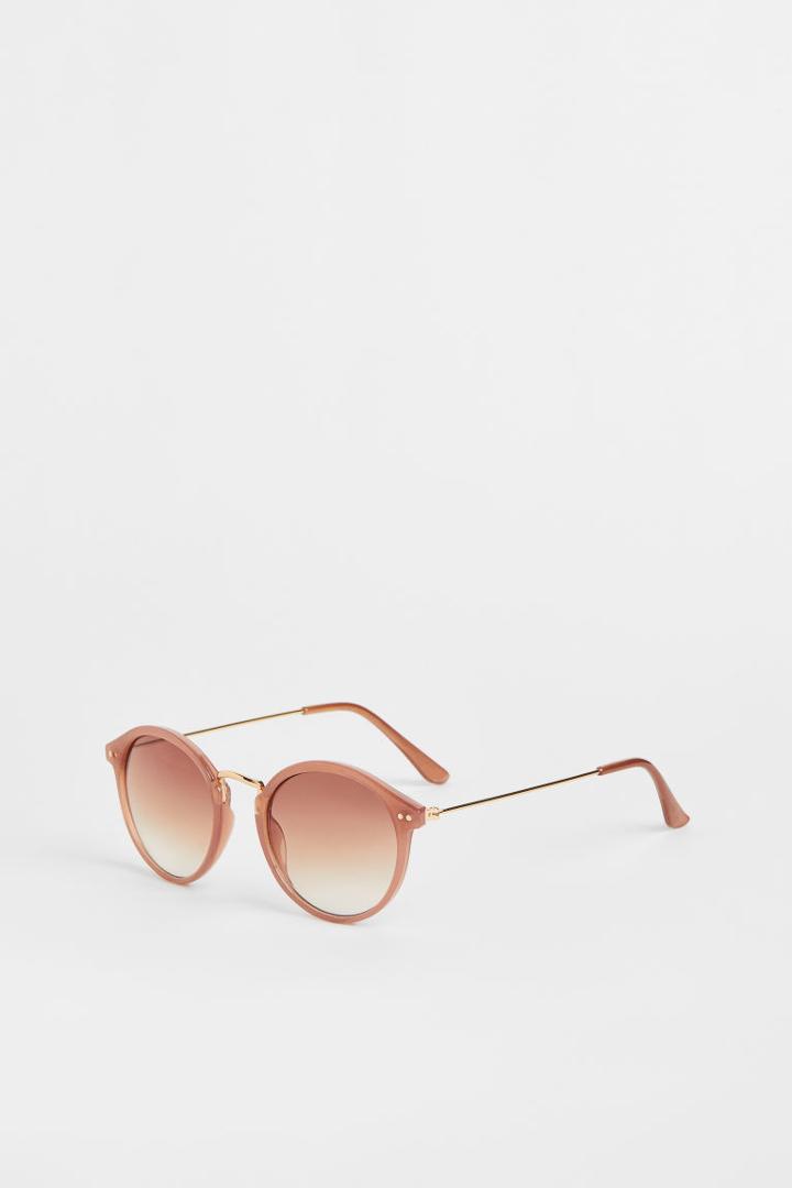 H & M - Round Sunglasses - Pink