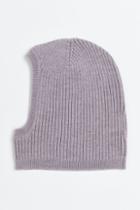 H & M - Rib-knit Wool Balaclava - Gray