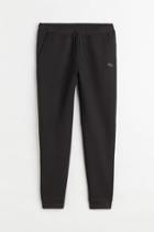 H & M - Regular Fit Fast-drying Track Pants - Black