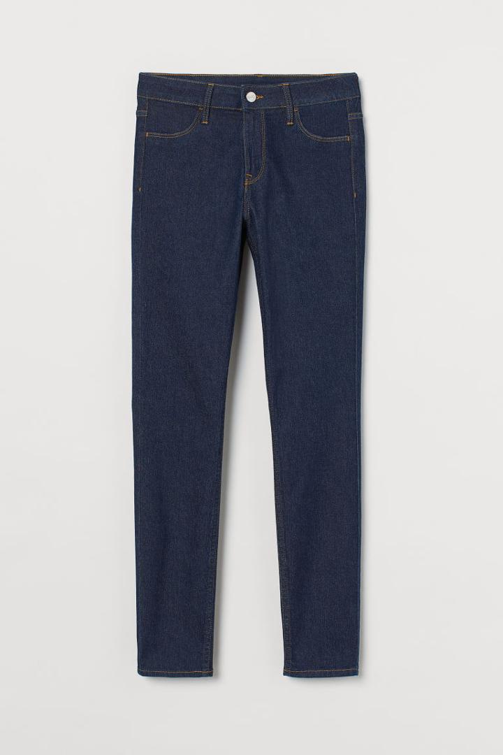 H & M - Skinny Regular Ankle Jeans - Blue